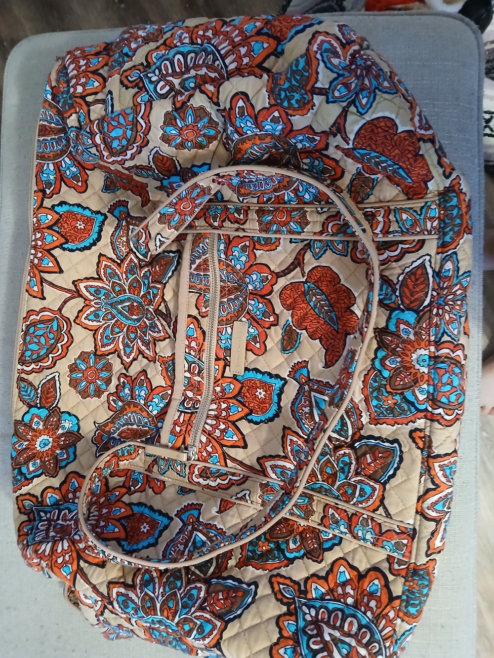 Vera Bradley Desert Floral Quilted Travel Duffle Bag